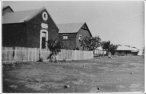 Early photograph of the two side by side lodge halls - Photo D Dawes