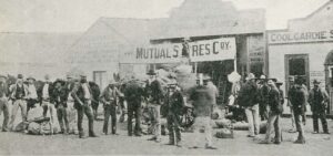 Prospectors Equipping at Coolgardie for the new "Rush" to the 45-Mile-1894.