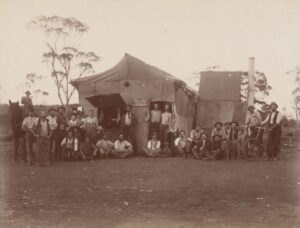 Daly Bros., butchers at Dunnsville, ca.1895