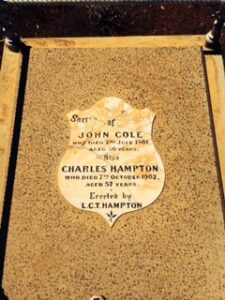 Charles Hampton - Photo Outback Family History (see John Cole)