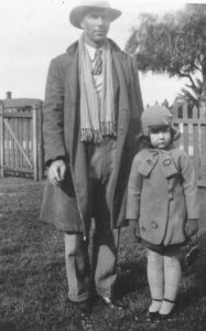Cecil Bryce 'Dutch' Clark and his daughter