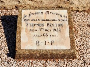 Stephen Beston - Kalgoorlie cemetery - Photo Danelle Warnock