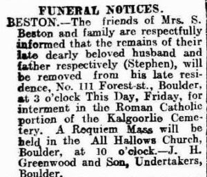 Kalgoorlie Miner 6 October 1922, page 4