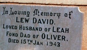 Lew DAVID died 1943