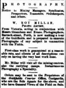 Newspaper Advert November 1894