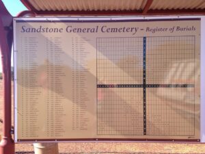 Sandstone Cemetery Sign Board