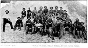 (P. Overlack, photo.) GROUP OF EMPLOYEES. MULGA QUEEN GOLD MINE.