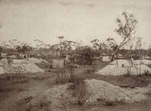 Early Mine Workings at Kanowna - Photo SLWA