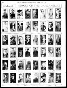 Sun Newspaper (Kalgoorlie), Sunday 4 July 1915, page 16 (John Ivison – top row, second from left)