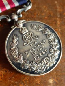 Military Medal for bravery in the field.