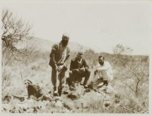 12th October 1931 - Standing Frank Green - Bob Buck and Brandon - Cramer. Purportedly at Lassiter's Reef - Photo Stale Library NSW