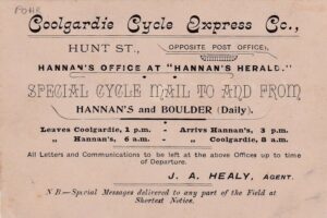 Coolgardie Cycle Express Co Advertisement - Photo Flickr