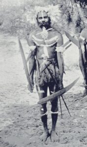 A Murchison native dressed for coroboree