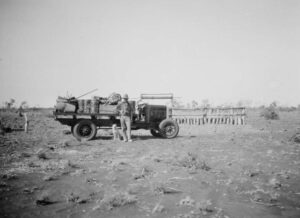 Expedition truck with windlass in background - Photo SLWA