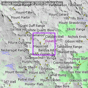Duketon Location map - Bonzel