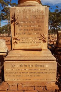 Grave of John Reside - Kalgoorlie Cemetery - Photo Danelle Warnock