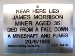 Plaque - outbackgraves.org