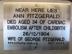 Plaque - outbackgraves.org