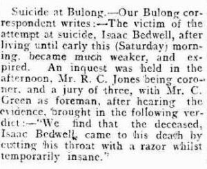 BEDWELL Isaac - Kalgoorlie Miner (WA : 1895 - 1954), Monday 7 March 1904, page 4