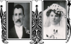 Joseph and Martha Scattini on their wedding day - Photo Ancestry.com