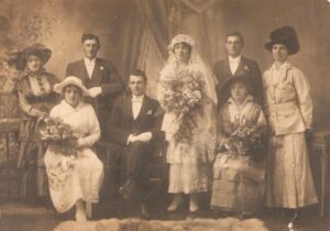 Wedding Photograph Of George CRAWFORD to Annie May nee AMESS