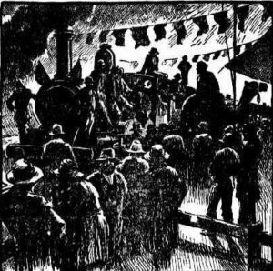 The Arrival of the First Train in Coolgardie"