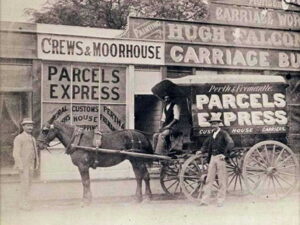 Crews & Moorhouse Parcel Carriers in Perth WA 1900 - Frederick Crews was part owner - Photo Ancestry.com
