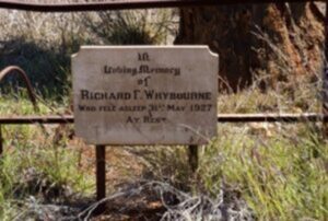 Memorial to Richard Whybourne - Milgun Station - Photo Jennifer Sherwood