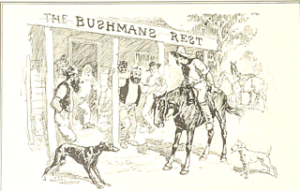 The Bushmans Rest Hotel - Lionel Lindsay