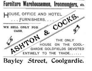 Advertisement WA Post Office Directory 1898