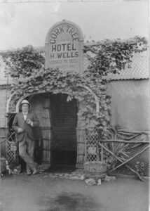 Harry Wells outside his Cork Tree Hotel- Photo Ansestry.com