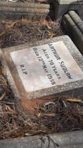 Arthur SUDLOW grave Widgiemooltha Cemetery - Photo Find a Grave