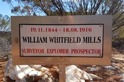 Plaque on the Grave of W W Mills- Widgemooltha Cemetery WA - Photo Find a Grave
