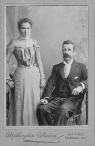 Wedding photograph of John 'Jack' BAIn to Betsy Calder MILLER - Fremantle WA 1900 - Photo Anceastry.com