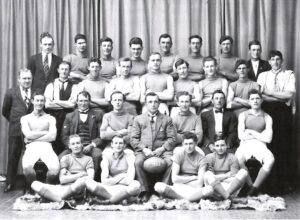 Kurrawang-Coolgardie United Football Club 1925 - Seated on the right of the man with the football is Arthur Dunlop Jnr.