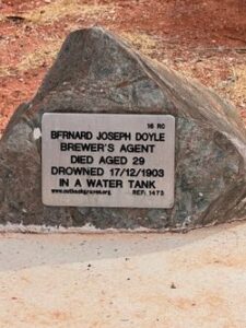Bernard Doyle - Leonora Cemetery - Plaque outbackgraves.org