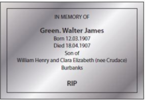 Walter James GREEN - Coolgardie Cemetery - Photo Find a Grave