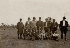 St Ives Progress Association at the St Ives Government Battery - Far left front row CRUTCHETT - Photo from J L Toy