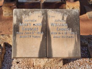 William and Mary's grave at Kalgoorlie Cemetery 2024 - Photo Danelle Warnock