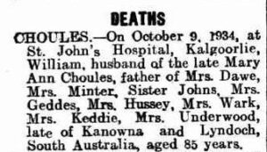 Kalgoorlie Miner 20 October 1934