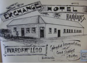Sketch of the first Exchange Hotel, Kalgoorlie - Image SLWA