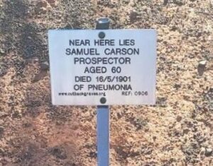 Samuel Carson - Plaque by outbackgraves.org