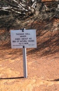 Thomas Hall - Birrigrin Cemetery - Plaque by outbackgraves.org