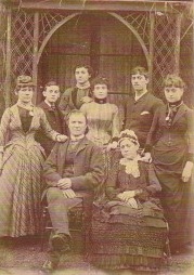 The family he left behind – Parents seated: Charles Weavers Hall and Mary Bean, siblings L-R: Rose, Charles, Esther, Sarah, Jack and Lizzy. They would never see William again.