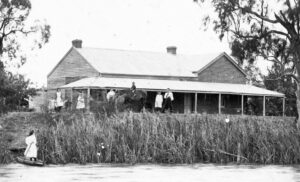 Riverside, with children and horse, ca 1893