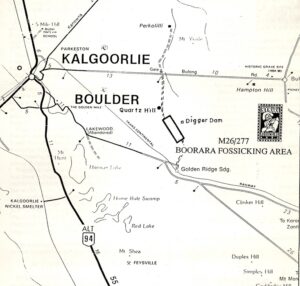 Map showing location of Boorara -