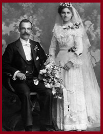 Wedding of Clara Padley to Herbert Bolitho White - Menzies 1901 - Image Ancestry.com