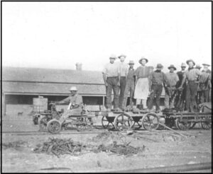 Workers on the Trans Australian Rail Line - c 1940's - Image SLWA