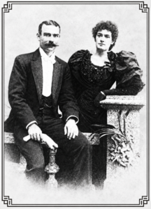 Alfred Chapple McDonnell to Margaret Ethel O'Loughlin c 1896 - Image Susan Salvair