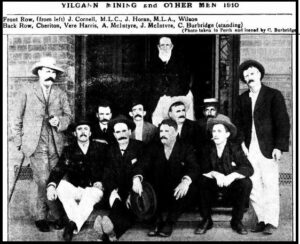 Charles Burbridge standing far right - Southern Cross Times 29 October 1932, page 5